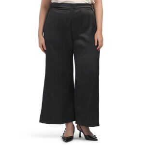 ALEX EVENING Black Plus Wide Leg Pants